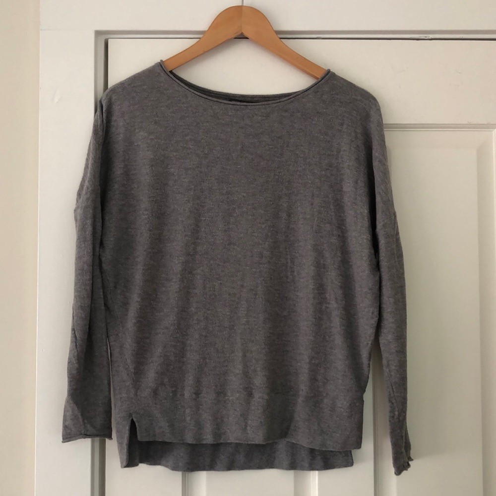 Vince cotton boatneck sweater